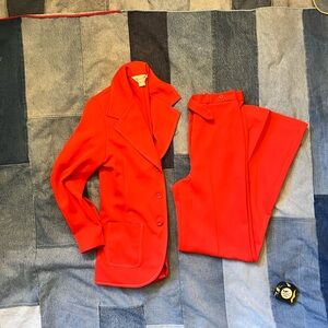 1970s Red Two-Piece Suit